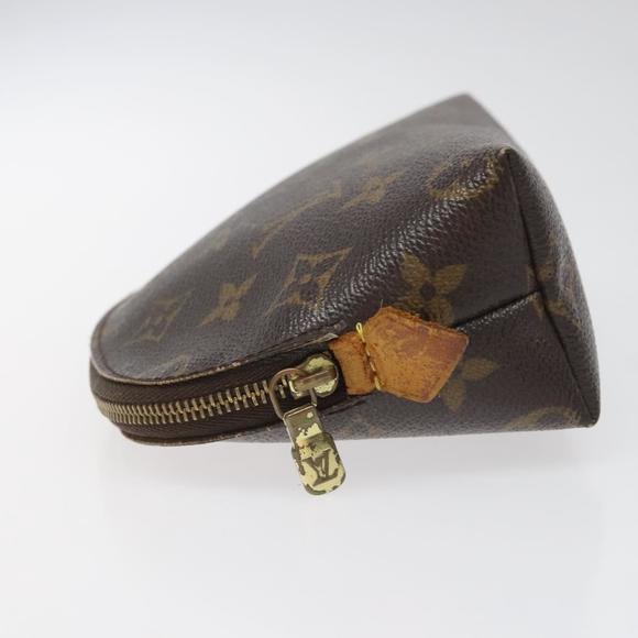 LOUIS VUITTON Monogram Pochette Cosmetic PM Cosmetic Pouch M47515 LV Auth 114187 - Picture 4 of 16
